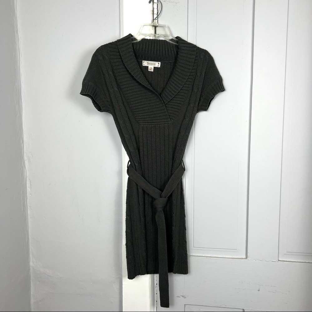 Decree Gray Sweater Dress